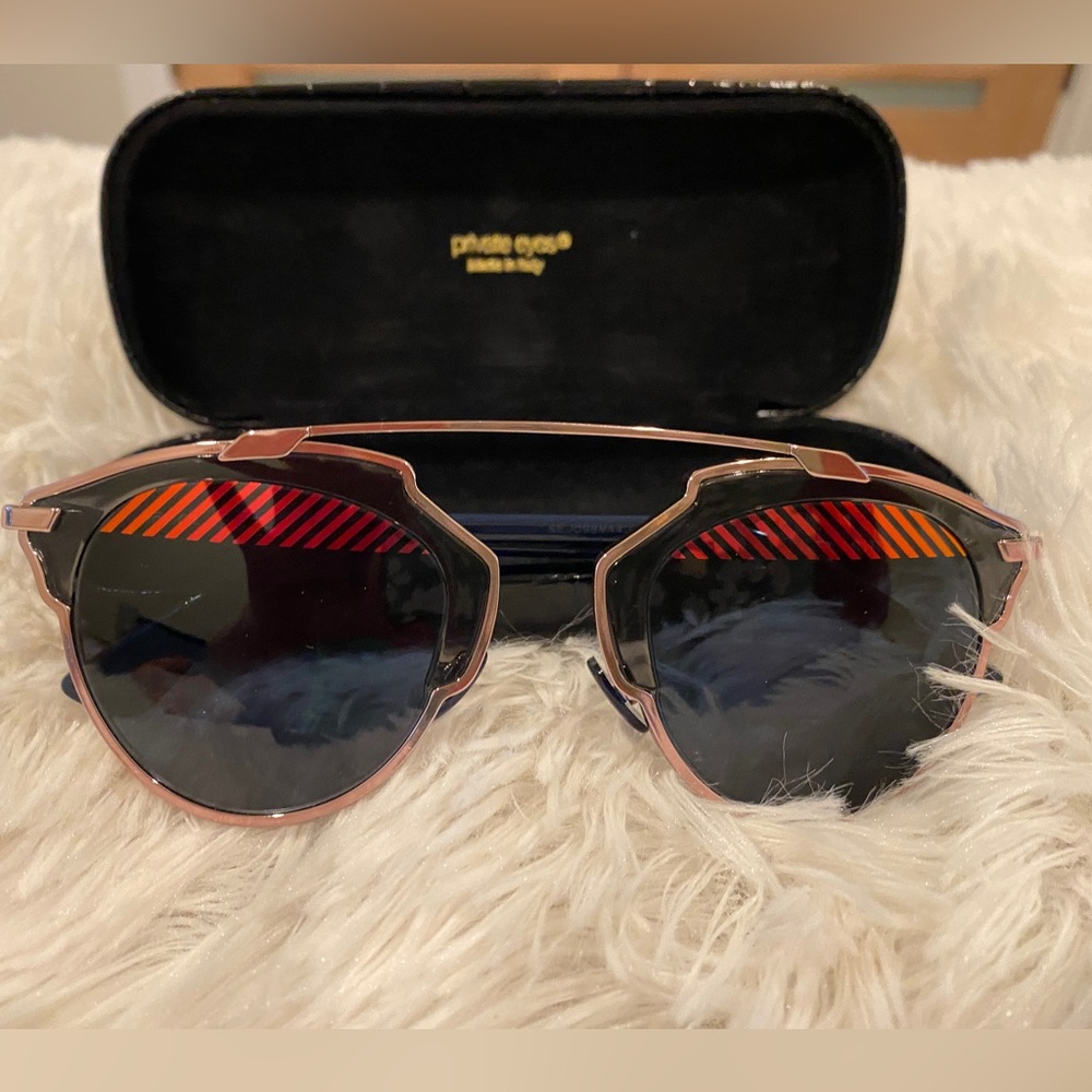 Christian Dior Sun Glasses and Case - Like New